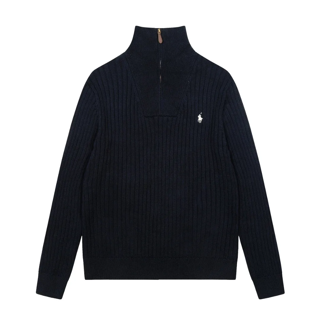 P250 Top quality" Style number: DS114# (not off the shelves all year round) [Ralph Lauren half-zip solid color pony embroidered logo striped knitted sweater] ✅Ralph Lauren half-zip classic basic versatile unisex couple pullover sweater ✅Main supplier platform live broadcast Wholesale entity Replenish when out of stock Not off the shelf ✅ZP quality 1:1 version Scan the code to enter the GF website Counter quality ✅Detailed quality The only one in Guangzhou Imported quality cotton yarn, focusing on high-end, cost-effective, good quality needless to say. ✅Restore the original version. The maximum size can be worn up to 190 pounds. Loose, comfortable and stress-free. ✅The upper body is simple and easy to match. A must-have item for ootd. Good-looking clothes are never picky. Recommended must-have items in the wardrobe. Size: S-XL. Color: Black, white, gray, khaki, navy blue, white label, red gold label.